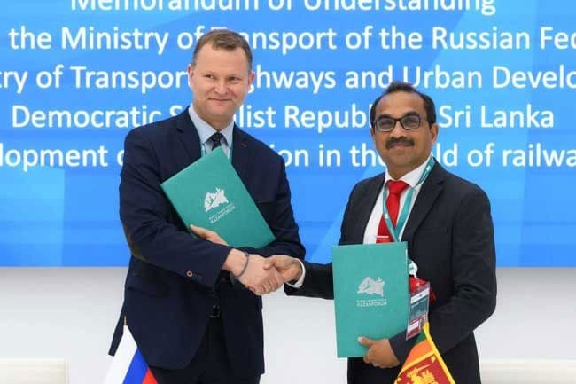 Sri Lanka signs MoU with Russia to modernise railway sector
