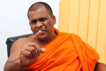 VIDEO: CID summons Gnanasara Thero; questioned on Aluthgama incident