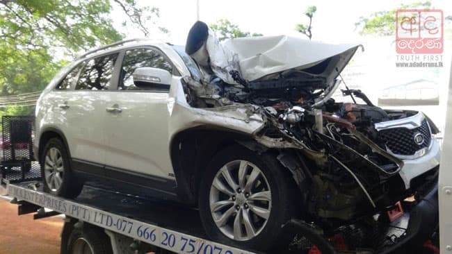 UNP MP among 4 injured as SUV crashes into lorry