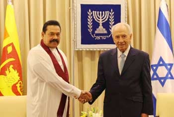 Shimon Peres commends Sri Lanka’s progress