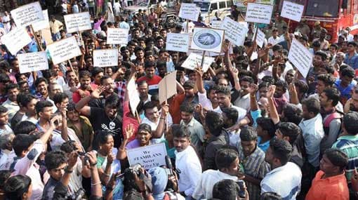 Protesters in Tamil Nadu seek trial of Sri Lankan army