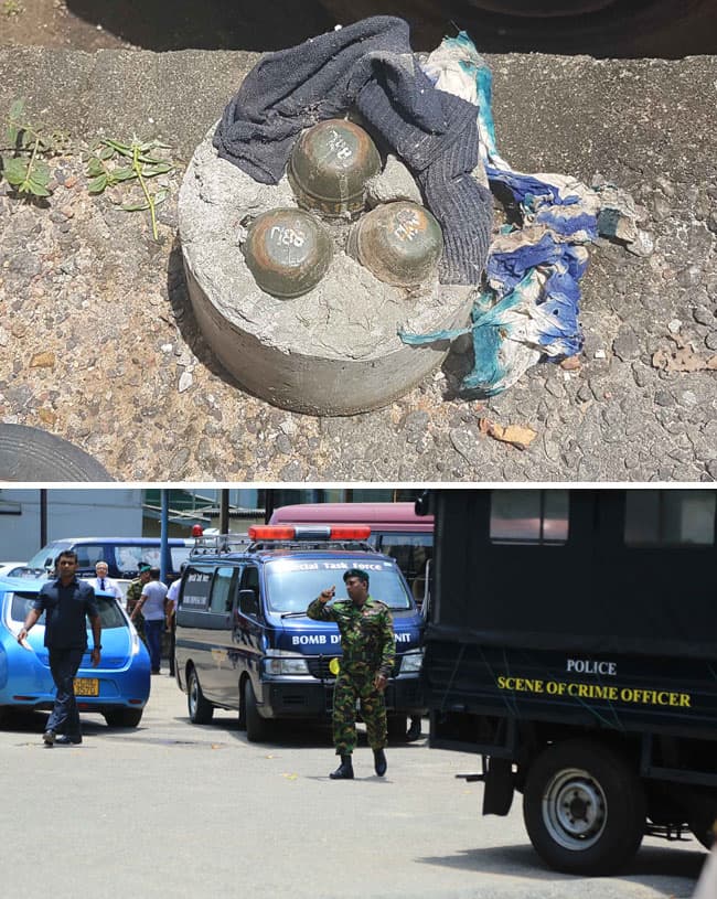 3 hand grenades found underneath vehicle parked at State institution
