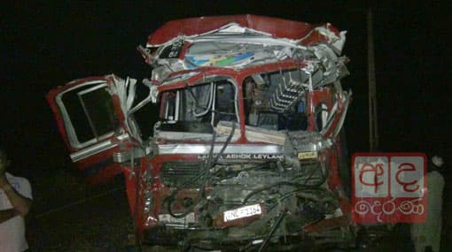 Two dead, 33 injured after accident on Puttalam-A’pura road
