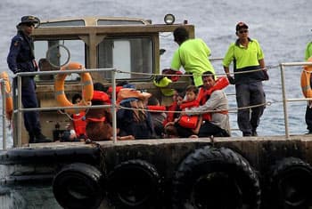 One dead, 88 rescued in Australia refugee boat sinking