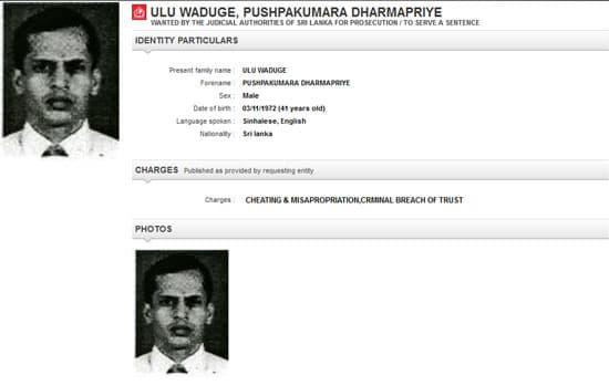 Interpol issues ‘red notice’ on former Parliament employee