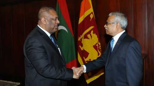 Samaraweera calls on Maldivian Foreign Minister