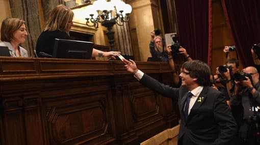 Catalan parliament declares independence from Spain