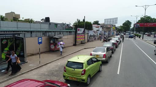Sri Lanka’s longest vehicle queue for petrol