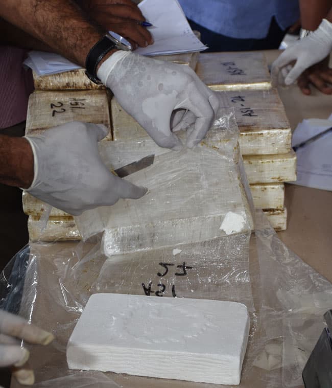 Over 332kg of heroin, 220kg cocaine and nearly 5,000kg of ganja seized in 2017