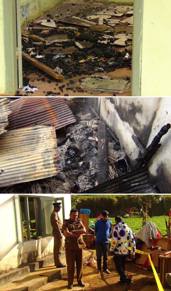 JVP candidate’s house destroyed in fire