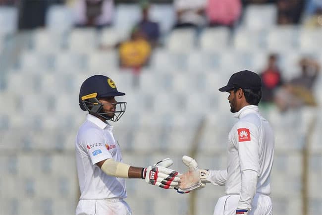 Dhananjaya de Silva hits ton as Sri Lanka take control
