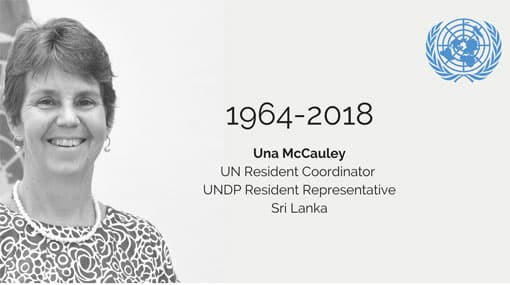 United Nations Resident Coordinator Una McCauley passes away