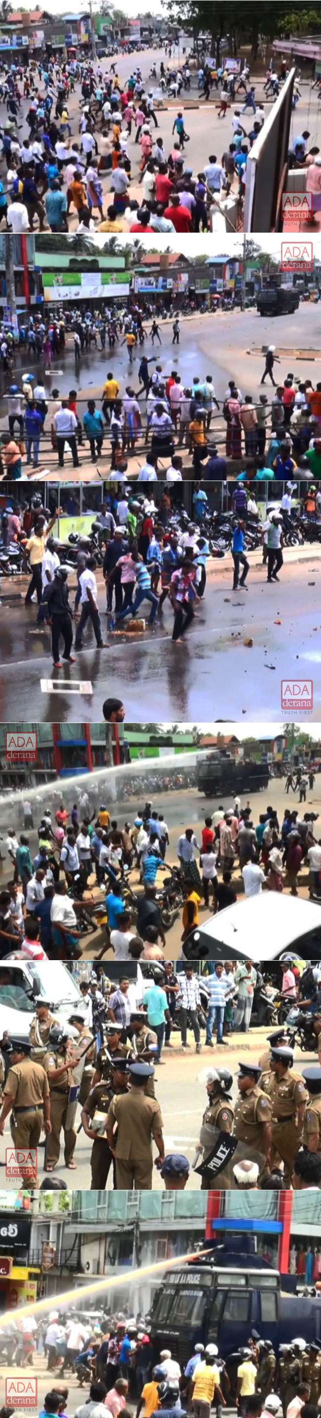 Protesters attack Thambuttegama Police Station