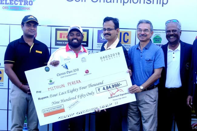 Mithun Perera relieved after winning Chennai Open Golf