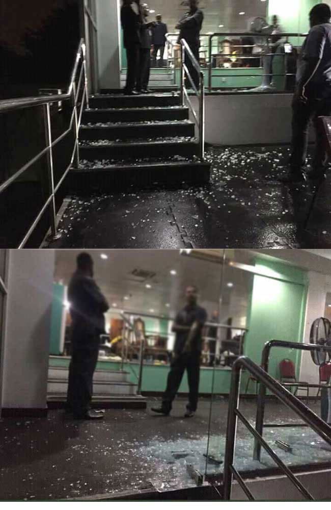 Bangladesh dressing room doors at RPS damaged