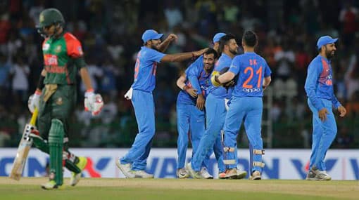 India vs Bangladesh Nidahas Trophy Final : BAN 166/8