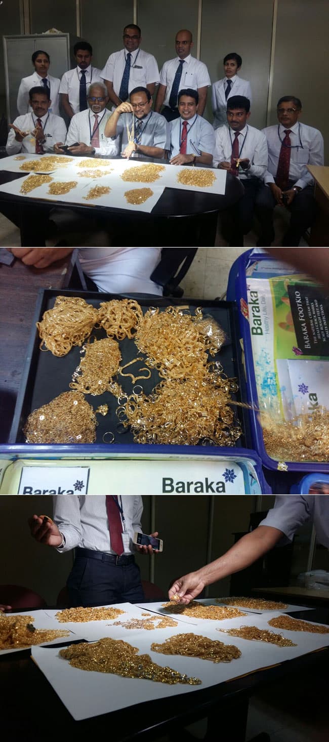 Two women nabbed with gold jewellery worth Rs 40m at BIA