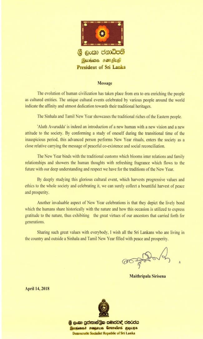 New Year harvests progressive values and ethics - President