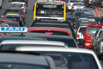 Traffic jam on Baseline Road due to accident