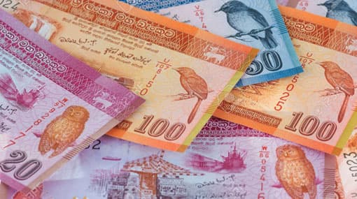 Sri Lanka rupee hits record low