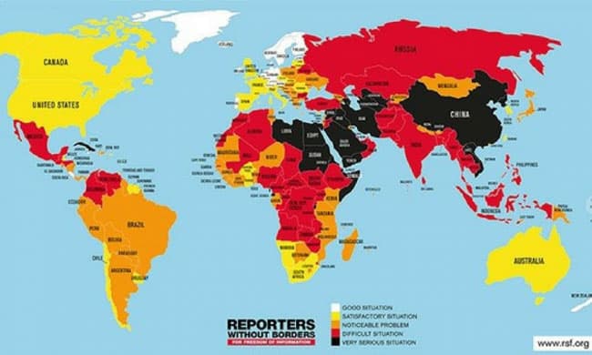 Sri Lanka up 10 places in world press freedom index