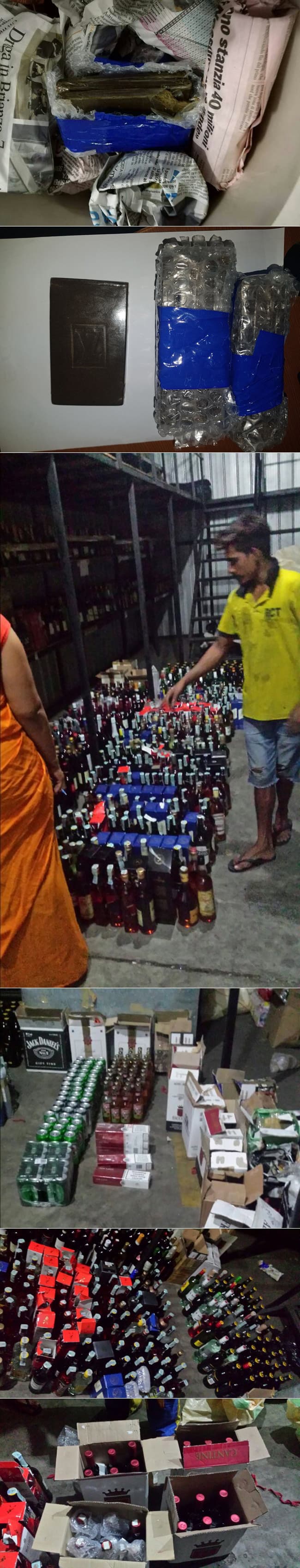 Hash, foreign liquor and cigarettes worth Rs 1.7 million found in container
