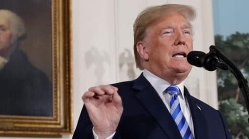 Trump says he will withdraw US from the nuclear agreement with Iran