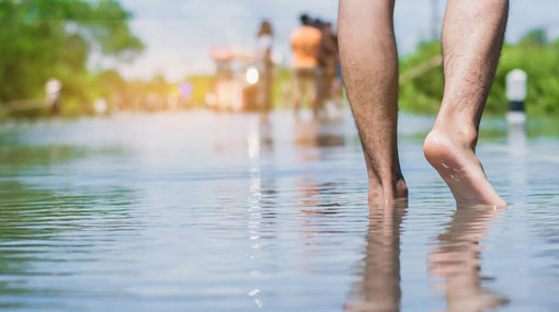 Person missing after being swept away by floods