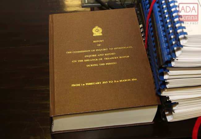Unreleased sections of Bond Commission report handed over to Speaker