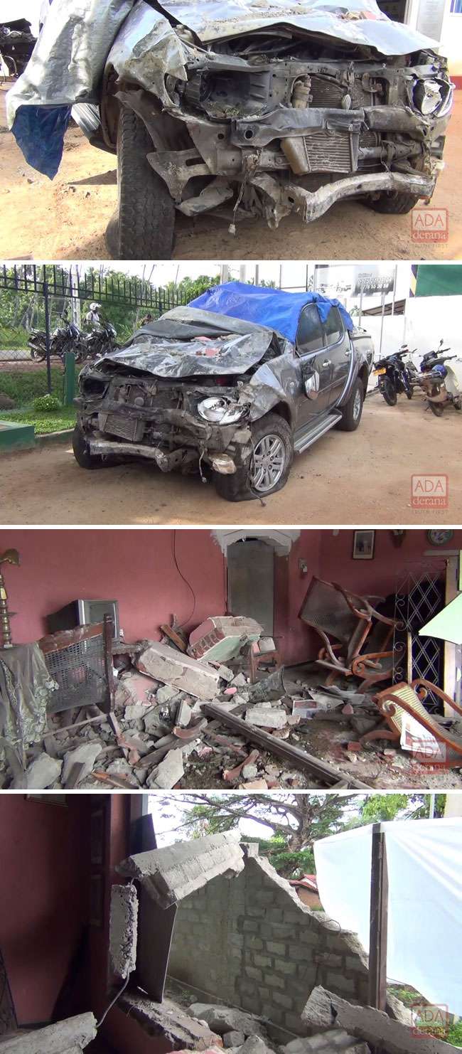 Range Bandara’s son hospitalized after a cab out of control veers into house