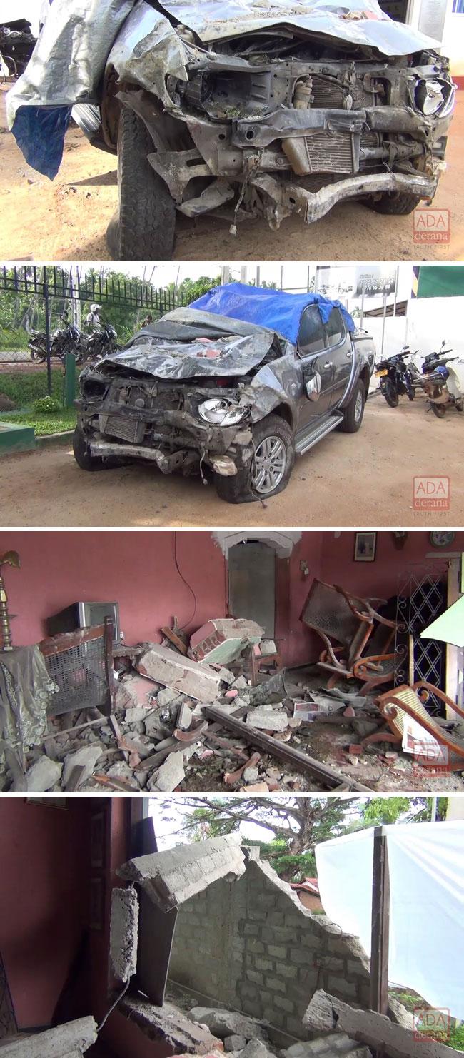 Range Bandara’s son hospitalized after a cab out of control veers into house