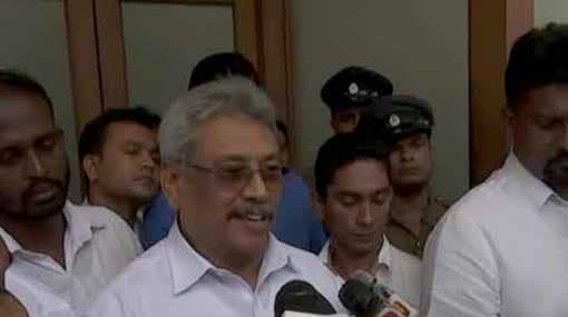 Gotabhaya arrives at FCID to give a statement
