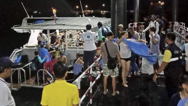 45 tourists missing after Phuket boat capsizes