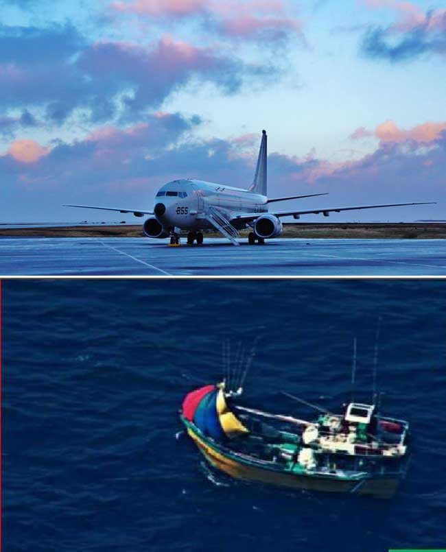 US Seventh Fleet aircraft locates missing SL fishermen