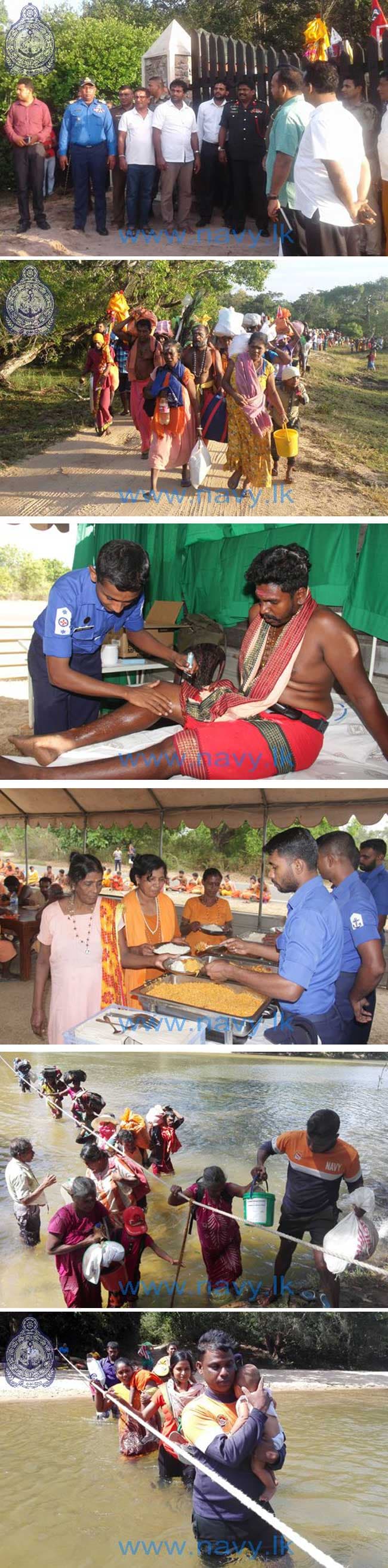 Navy extend hospitality to Kataragama pilgrims