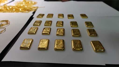 Person arrested with gold biscuits worth Rs 13 million