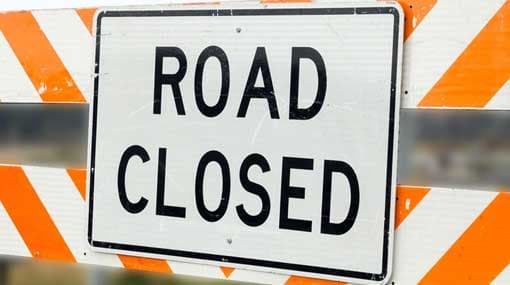 Lotus Road closed due to protest