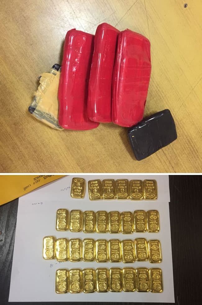 Gold biscuits worth Rs 20.8 million seized at BIA