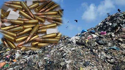 T-56 ammunition found at Meethotamulla garbage dump