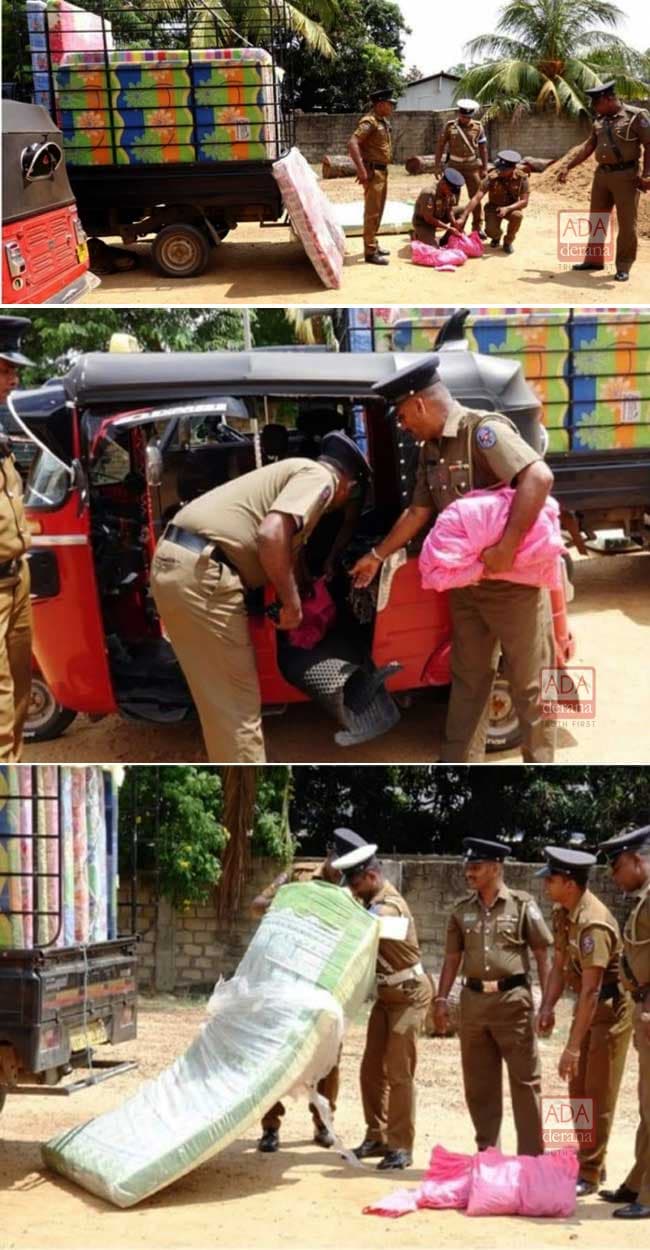 Four arrested for trafficking cannabis hidden between mattresses