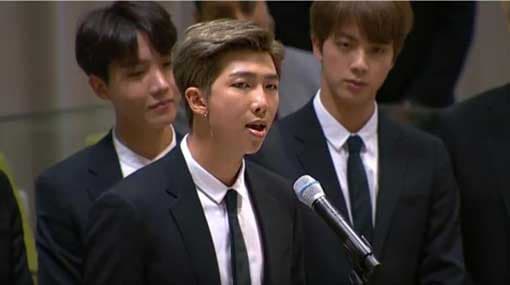 K-Pop band BTS tells world youth to ‘speak yourself’ at UN