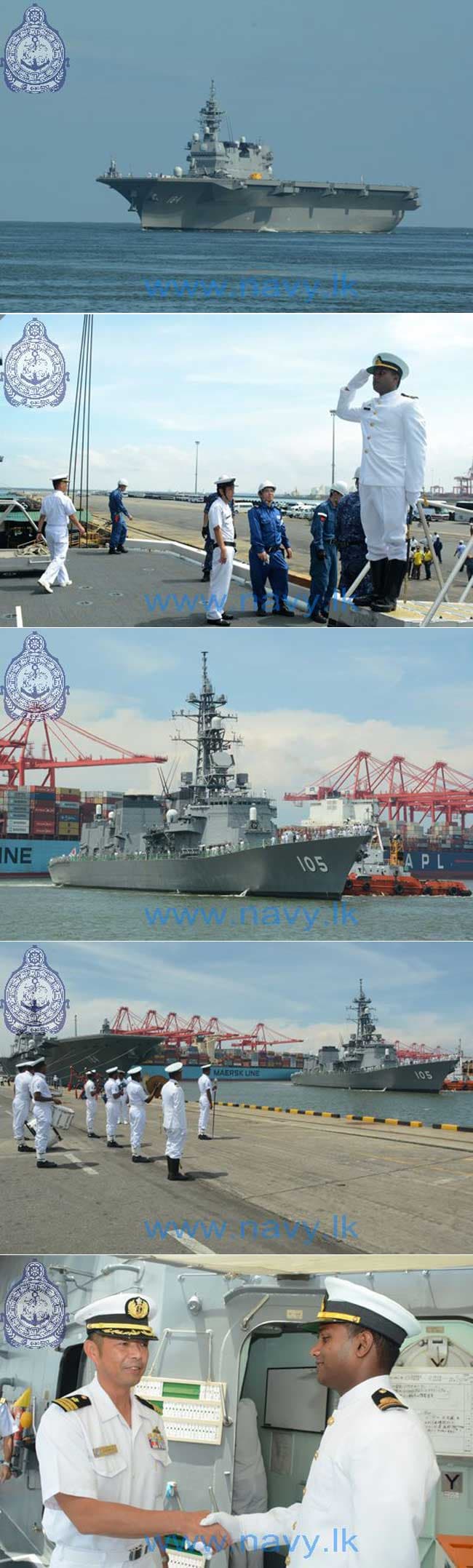 ‘Kaga’ and ‘Inazuma’ arrives in Colombo