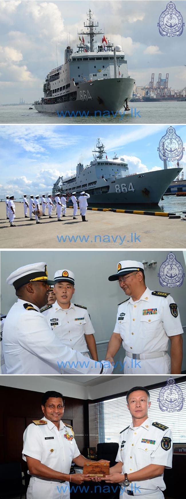 PLAN ship ‘Hai Yangdao’ arrives at port of Colombo