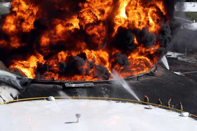 Sri Lankan arrested South Korea for oil storage tank fire