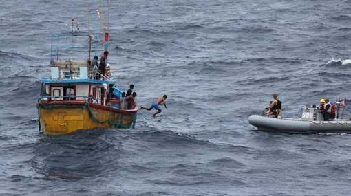 US Navy rescues Sri Lankan fishermen