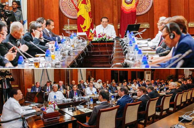 President briefs foreign envoys on current political situation
