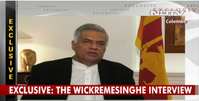 Sri Lanka has no government at the moment – Ranil