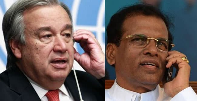 New PM appointed in keeping with SL Constitution: President assures UN chief