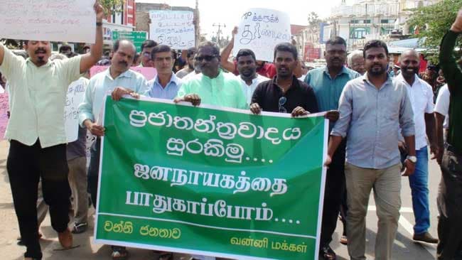 UNP supporters protest against new govt. in several areas
