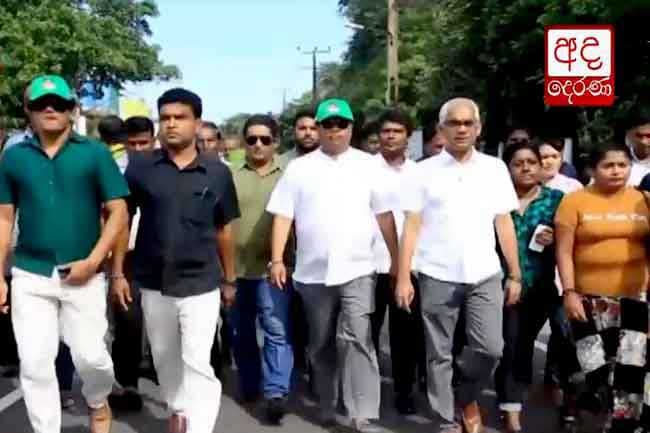 UNP motor parade ‘Yukthiye Yaathrawa’ sets out
